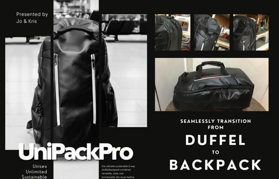 UniPackPro - A Sustainable 2-Way Duffel/Backpack for All